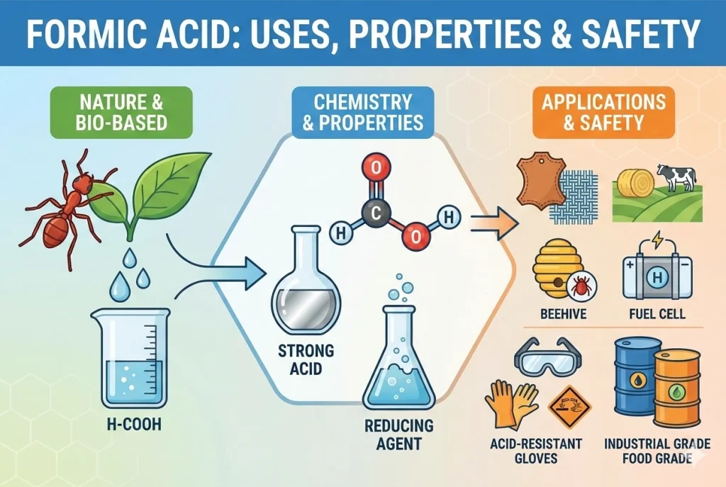 Complete Guide to Formic Acid: Properties, Uses & Safety Tips guide to formic acid properties, uses & safety tips